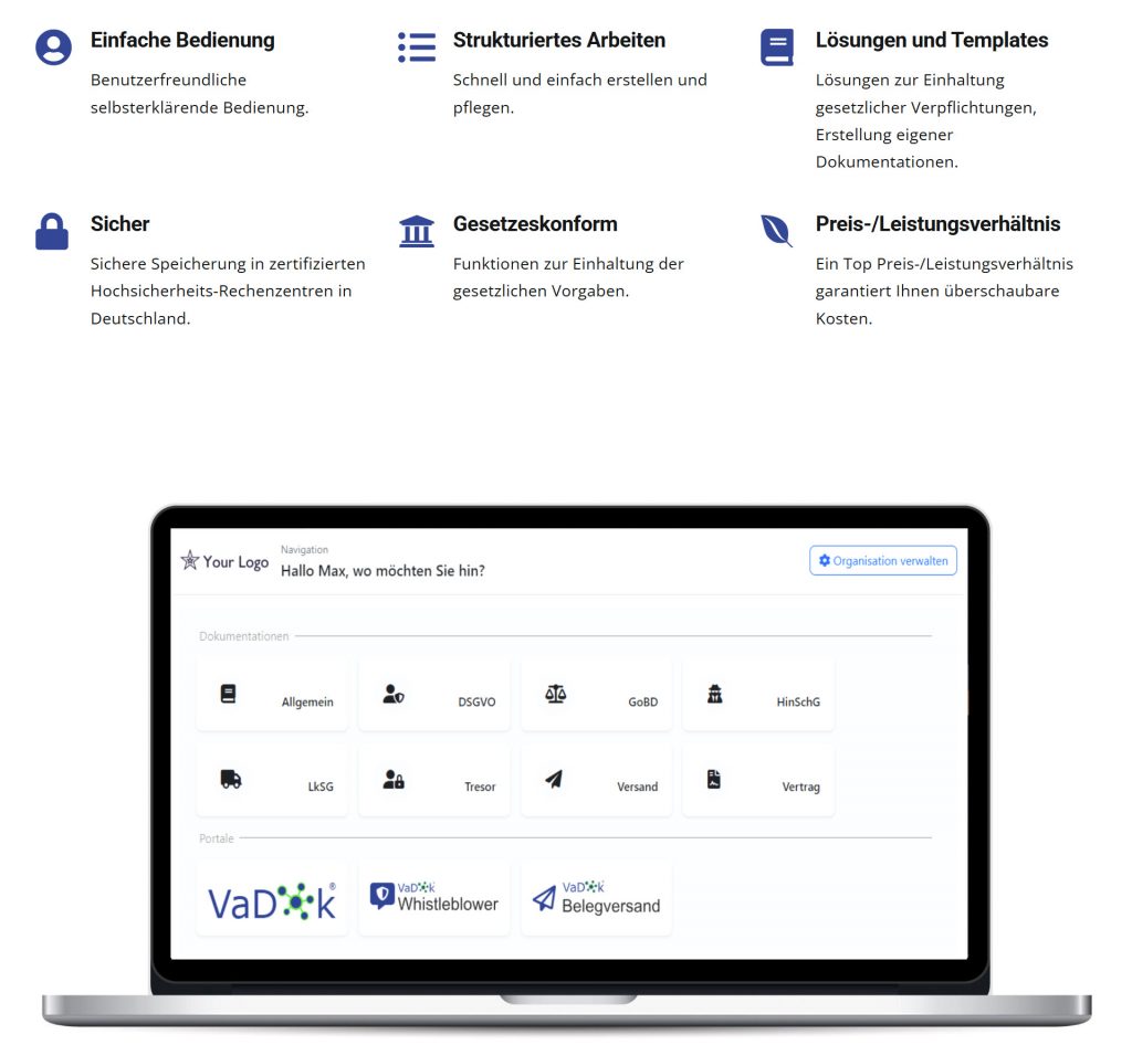 VaDok Compliance und Datenschutz Informationsmanagement